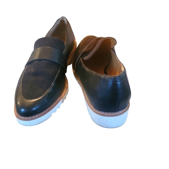 14th and Union Stylish Black Slip on Loafers with White Soles Size 9 1/2 M - Picture 6 of 9